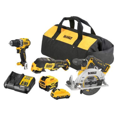 DEWALT Strojni set 12V, 3-paket DCK317P1D1