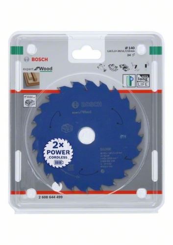 BOSCH žagin list za akumulatorske žage; Expert for Wood 140x20x1,8/1,3x24T 2608644499