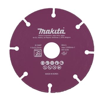 MAKITA diamantna rezalna plošča 115x1,3x22,23 mm B-53687