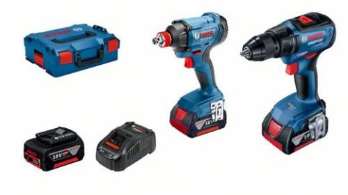 Bosch Professional set: GSR 18V-50 + GDX 180-LI + 3× GBA 18V 5.0Ah + GAL 1880CV v L-BOXX136 06019G5227