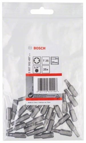 BOSCH Vijačni nastavek ekstra trd Extra-Hart T25, 25 mm (25 kosov) 2607002497