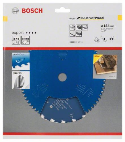 BOSCH žagin list Expert for Construct Wood 184 x 16 x 2,0 mm, 24 2608644138