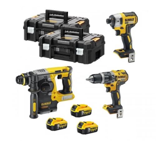 DEWALT Combo set baterijskega orodja 18V DCK368P3T