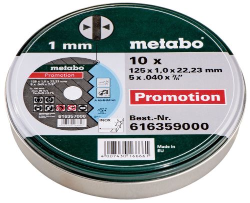 METABO Disk set Promotion 125 mm (10 kos) 616359000