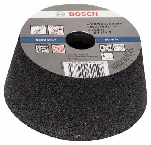 BOSCH Brusilni lonec, stožčast - kamen/beton 90 mm, 110 mm, 55 mm, 24 1608600239