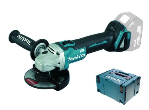 Makita Akumulatorski kotni brusilnik 125mm Li-ion LXT 18V, Makpac, brez baterije DGA506ZJ