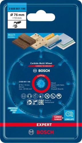 BOSCH EXPERT rezalna plošča Carbide Multi Wheel 76 mm 2608901196