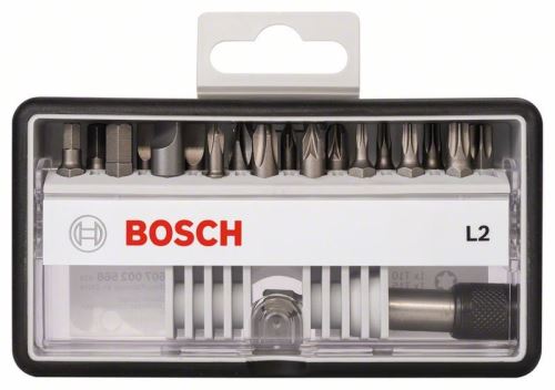 BOSCH (18+1) delni set vijačnih nastavkov Robust Line, L Extra-Hart 25 mm, (18+1) delni set 2607002568