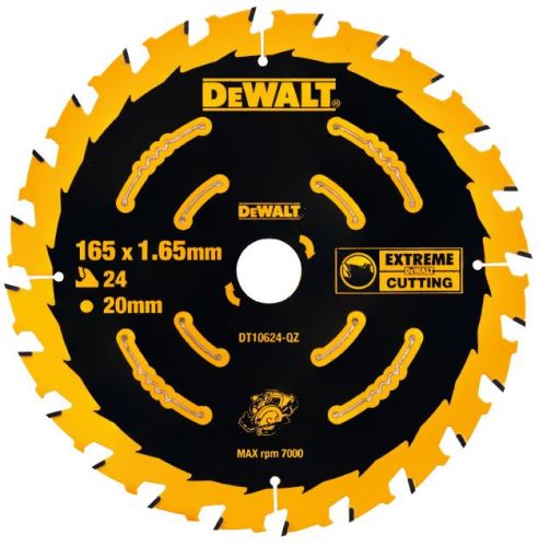 DeWALT Žagin list EXTREME (za akumulatorske žage), 165 x 20 mm, 24 zob DT10624