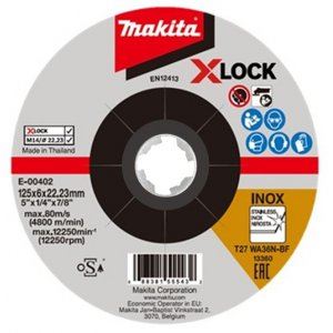 MAKITA X-Lock brus iz nerjavečega jekla 125x6x22,23 mm E-00402