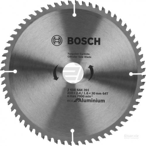 BOSCH žagin list Eco for Aluminium 210x2,4/1,8x30 64T 2608644391