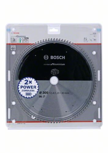 BOSCH žagin list za akumulatorske žage; Standard za aluminij 305x30x2,4/1,8x96T 2608837782