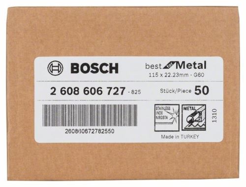 BOSCH fiber brus R574, Best for Metal D = 115 mm; G = 60 2608606727