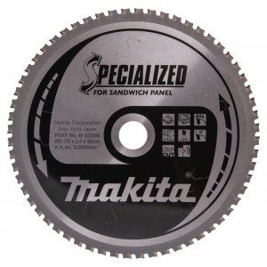 MAKITA žagin list za sendvič plošče SPECIALIZED 270x2,4x30 mm 60 zob B-33598