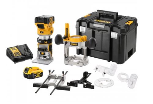 DEWALT Akumulatorski kombinirani rezkalni stroj 18V 2x5,0Ah DCW604P2