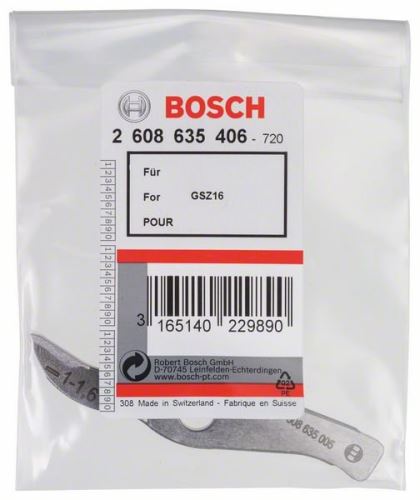 BOSCH Nož ravno na GSZ 160-ravni rez do 1,6mm 2608635406