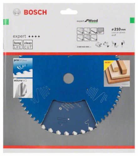 BOSCH žagin list Expert for Wood 210 x 30 x 2,4 mm, 40 2608644056