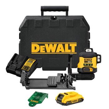 DeWALT zeleni laser 3 x 360° DCLE34031D1