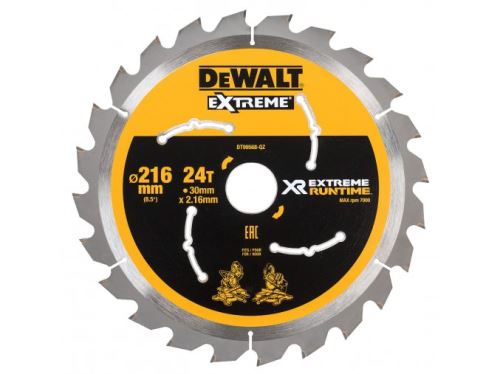 DeWALT žagin list (idealen za FLEXVOLT žage) 216 x 30 mm, 24 zob DT99568