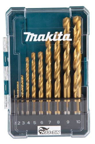 MAKITA Garnitura svedrov HSS-TiN Economic za kovino 10 kosov D-72849