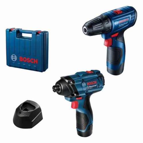 Bosch Profesionalni komplet: AKU vrtalni vijačnik GSR 12 06019G8023