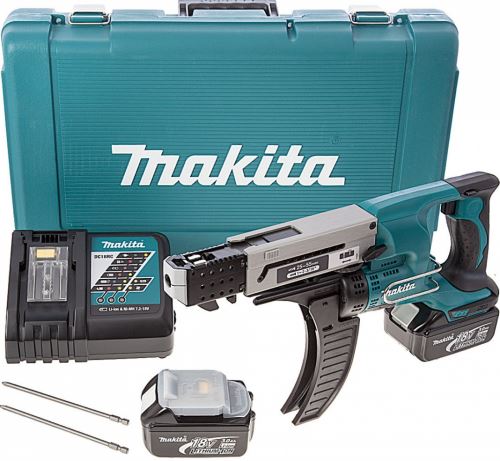 Makita akumulatorski vijačnik z nabojnikom 25-55 mm, Li-ion LXT 18V/3,0Ah DFR550RFE