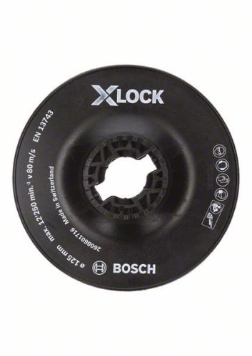 BOSCH X-LOCK Podložna plošča, groba 125 mm, 12.500 vrt/min 2608601716