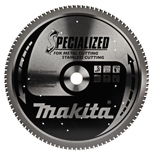 MAKITA žagin list nerjaveče jeklo SPECIALIZED 305x1,95x25,4 mm 100 zob B-23123