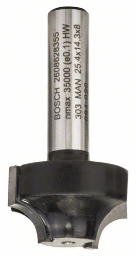 BOSCH Rezalnik profilov E 8 mm, R1 6,3 mm, D 25,4 mm, L 14 mm, G 46 mm 2608628355