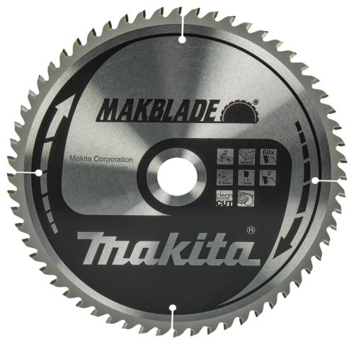 MAKITA žagin list za les MAKBLADE 260x2,3x30 mm 60 zob B-32801