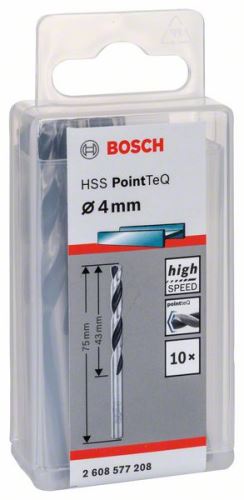 Bosch Spiralni sveder HSS PointTeQ 4,0 mm