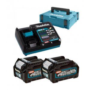 MAKITA Li-ion set XGT 40V 2 kos BL4020+1 kos DC40RA+1 kos Makpac 191V07-0