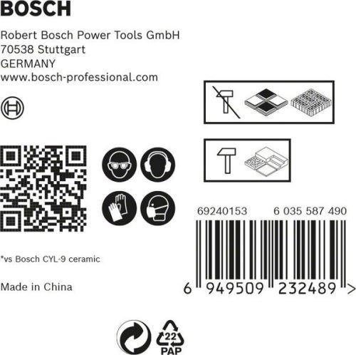 BOSCH EXPERT 5 kosov HEX-9HardCeramic 5/6/8+CYL-3 6/6 2608900596