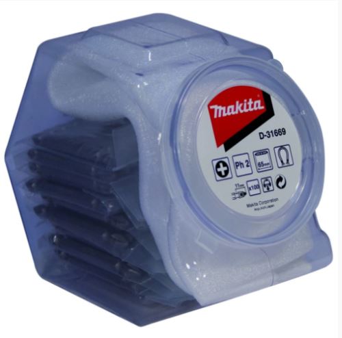 MAKITA nastavek PH2, HEX 1/4", 65 mm, 100 kosov D-31669