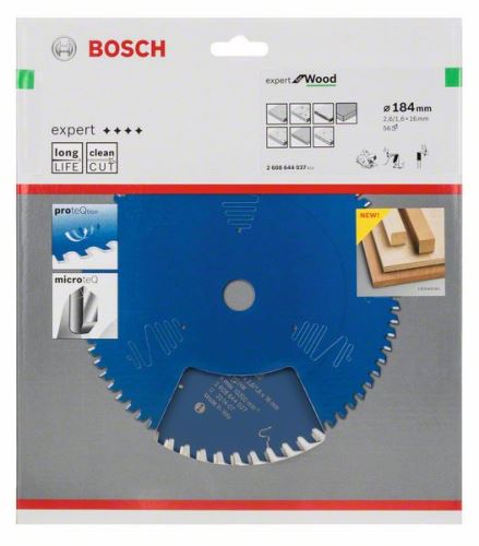 BOSCH žagin list Expert for Wood 184 x 16 x 2,6 mm, 56 2608644037