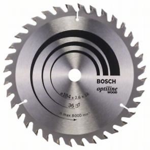 BOSCH žagin list Optiline Wood 184 x 16 x 2,6 mm, 36 2608640818