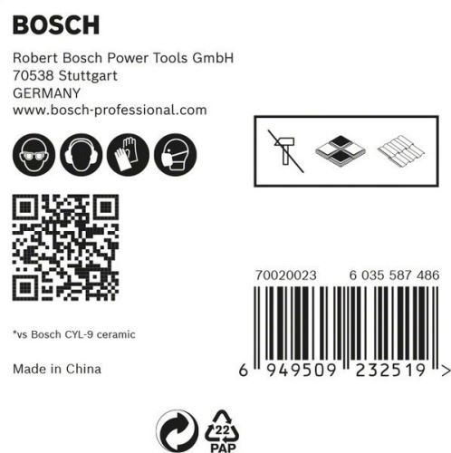 BOSCH EXPERT HEX-9 HardCeramic 6 mm paket 5 kosov 2608900599