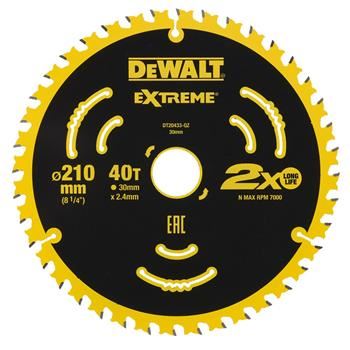 DeWALT Žagin list (za DWE7485, DT20433) 210 x 30 mm, 40 zob, ATB 7° DT20433