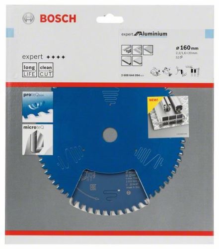 BOSCH žagin list Expert for Aluminium 160 x 20 x 2,2 mm, 52 2608644094