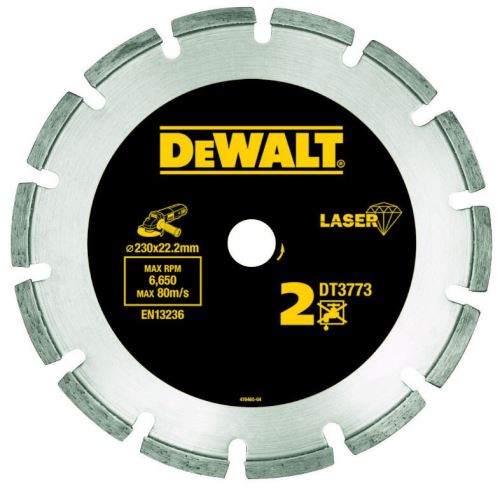 DeWALT DIA disk za abrazivne materiale 230 x 22,2 mm DT3773