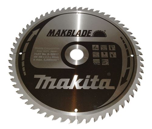 MAKITA žagin list za les MAKBLADE 305x2,3x30 mm 60 zob B-32817