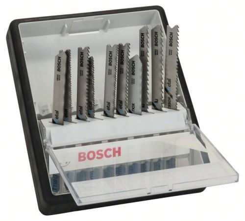 BOSCH 10-delni set žaginih listov Robust Line Metal Expert, s steblom TT 118 G; T 118 A; T 118 B; T 118 EOF; T 118 AF; T 118 BF; T 118 GFS; T 227 D; T 127 D; T 123 X 2607010541