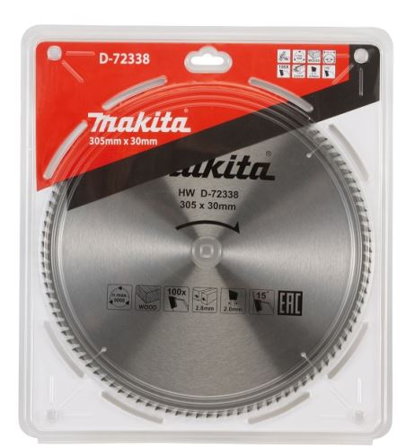 MAKITA žagin list les 305x2,8x30 mm 100 zob D-72338