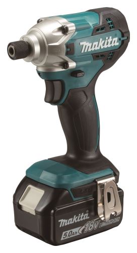 Makita Akumulatorski udarni vijačnik 1/4" Li-ion LXT 18V / 5,0 Ah, Makpac DTD156RTJ