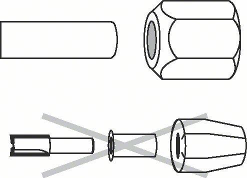 BOSCH Vpenjalna glava 10 mm, 24 mm 2608570125