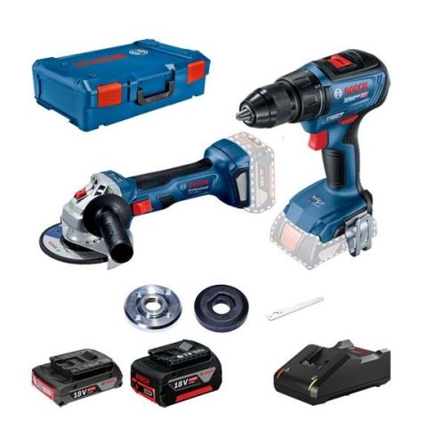 Bosch GWS 180 + GSR 18V + 2x GBA + GAL + XL-boxx Komplet baterijskega orodja 0615990M47