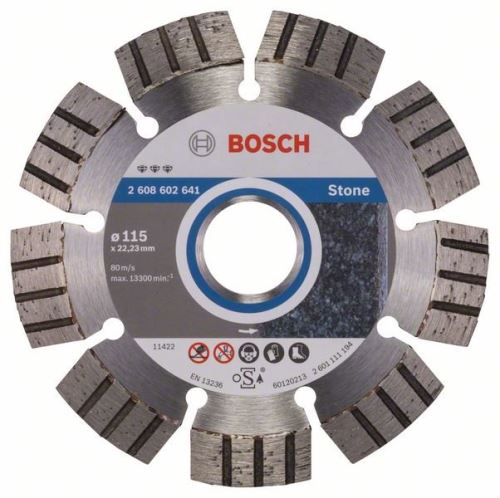 BOSCH Diamantna rezalna plošča Best for Stone 115 x 22,23 x 2,2 x 12 mm 2608602641