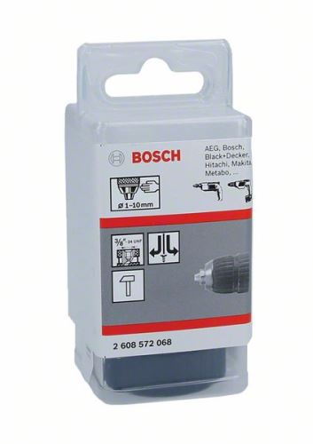 BOSCH Hitro vpenjalne glave do 10 mm 1-10 mm, 3/8" – 24 2608572068