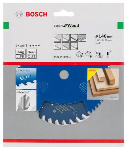 BOSCH žagin list Expert for Wood 140 x 20 x 1,8 mm, 36 2608644009