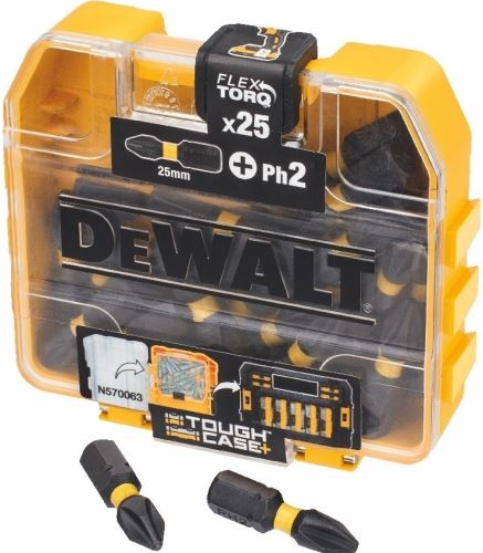 Set nastavkov DEWALT Ph 2 FLEXTORQ (25 kosov) DT70555T